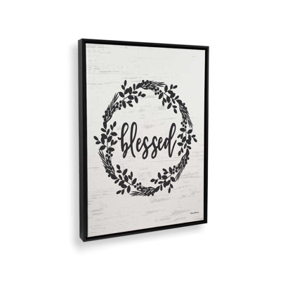 Blessed Wreath by Lettered & Lined Art Print