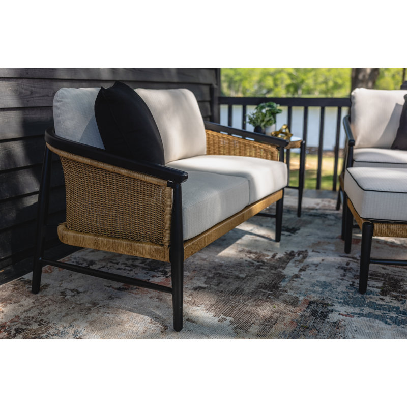Galloway Outdoor 2 - Seat Loveseat, Canvas Natural