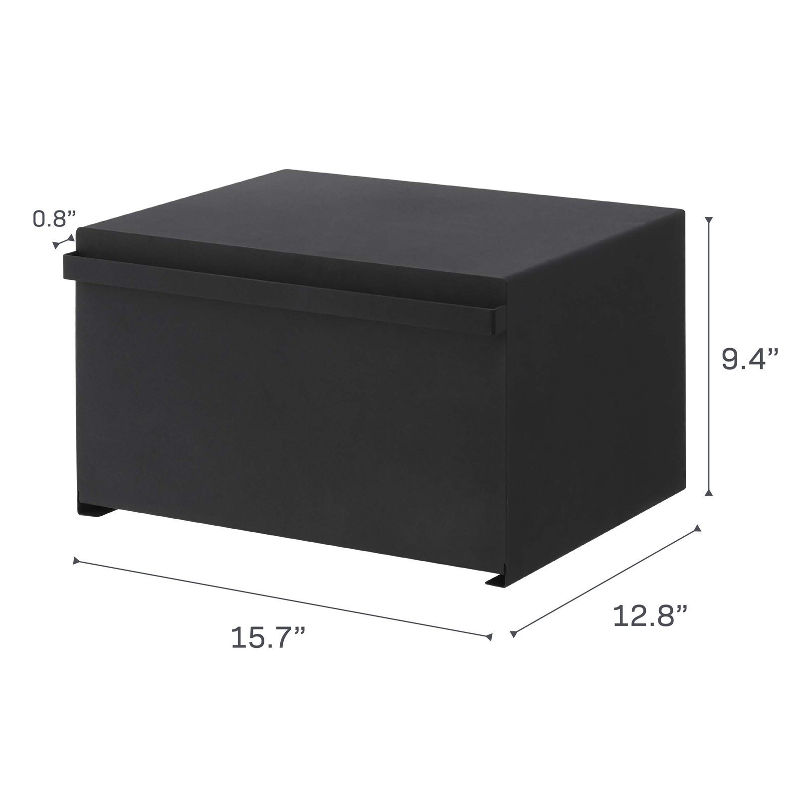 Tower Yamazaki Home Bread Box, Black