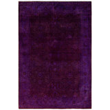 Overdyed One-of-a-Kind 6' 1" X 9' 1" Hand Knotted Area Rug
