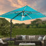 Parasol en porte-à-faux carré avec base de poids 120 po x 120 po Roniece