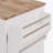 Rolling Kitchen Island with Storage, Kitchen Cart with Rubber Wood Top, 3 Drawer, 2 Slide-Out Shelf and Internal Storage Rack, Kitchen Island on Wheels with Spice Rack & Tower Rack, White-21533208