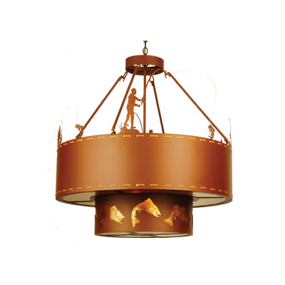 Yarger 8 - Light Rust Dome Pendant