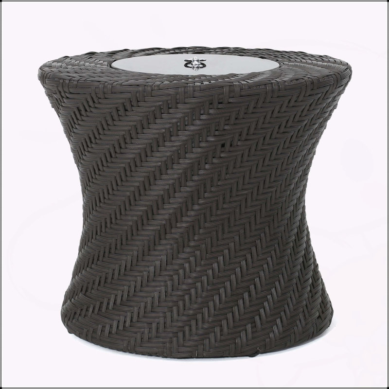 YARMOUTH  SIDE TABLE WITH ICE BUCKET