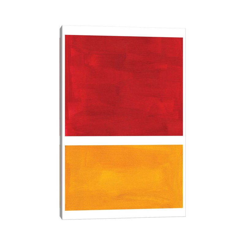 Rothko Remake Burnt Red by EnShape - Wrapped Canvas Print, 20.32 cm H x 30.48 cm W
