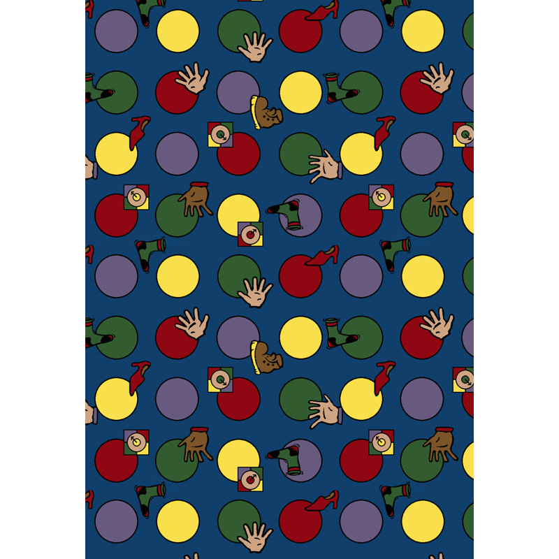 Tapis Hokey Pokey Just for Kids, Rectangle 3 pi 10 po x 5 pi 4 po