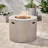 31" Round Fire Pit - 40,000 , Lightweight Concrete, Grey, Create A Peaceful Backyard, No Assembly 30.26" High Add Elegance To Your