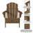 HDPE Folding Outdoor Adirondack Chair-61533930