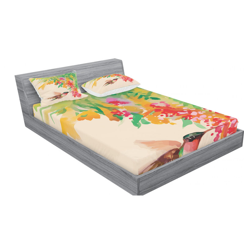 Microfiber Sheet Set, Queen Sheet Set with Fitted Sheet