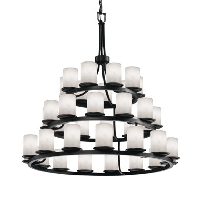 Clouds™ 36 - Light Dimmable Tiered Chandelier