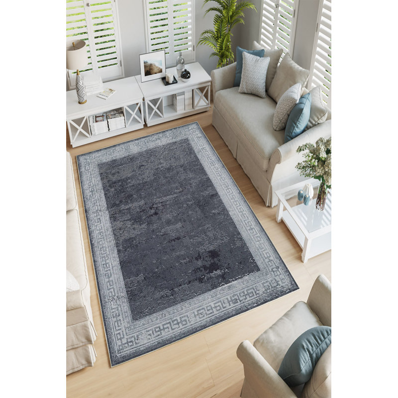 Eco-Friendly Area Rug (2 ft x 3.3 ft), 100% Polyester, 650 g/m² | Antibacterial & Non-Slip PVC Dot Underside, Pile Height: 0.2 inches | Machine Washable, Digital Print Design, Perfect for Living Room & Bedroom Decor