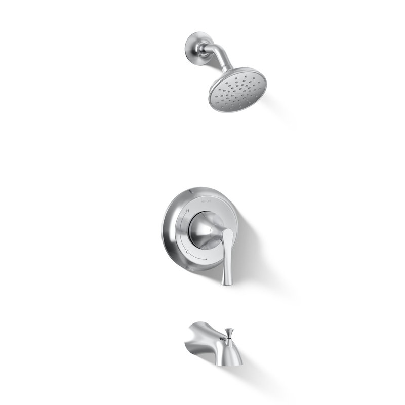 Buckley Bath And Shower Trim Kit, 1.75 Gpm, Polished Chrome, 1.75 GPM