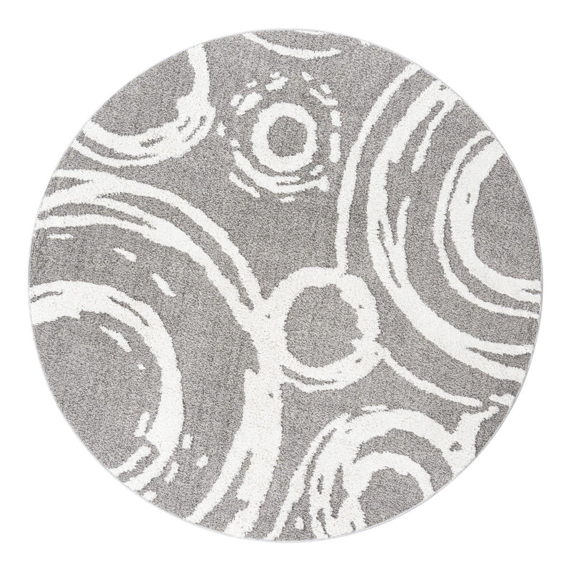 Abstract Indoor Rug, Round 7'10"