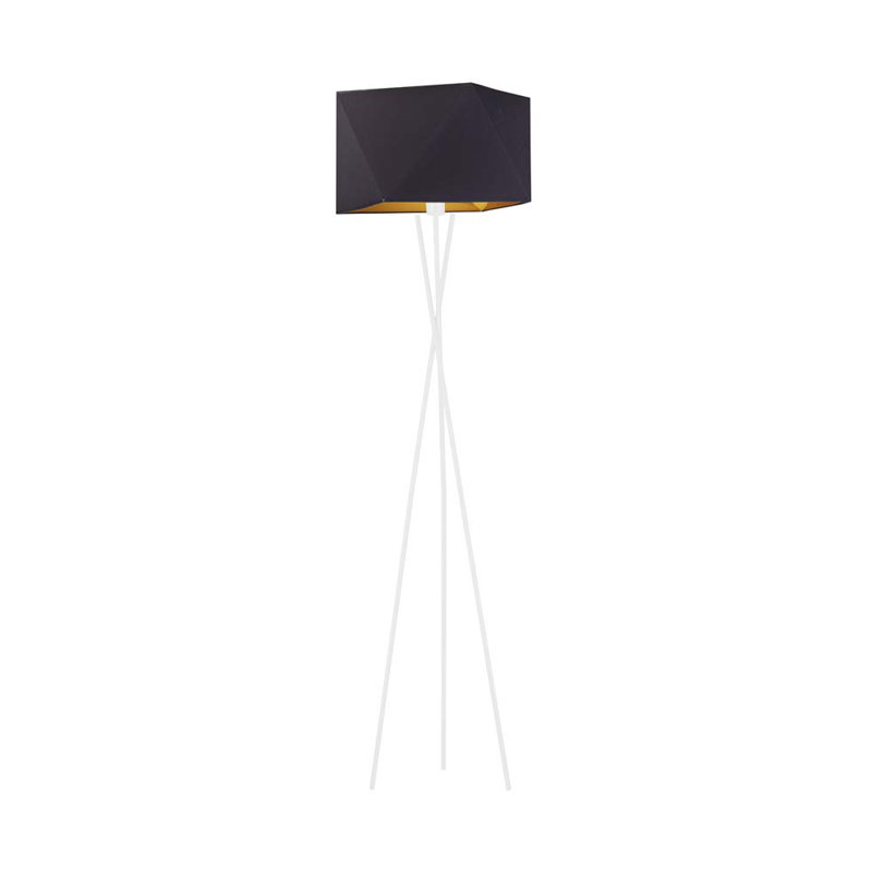 Fitzsimmons 163cm Tripod Floor Lamp, Black, White