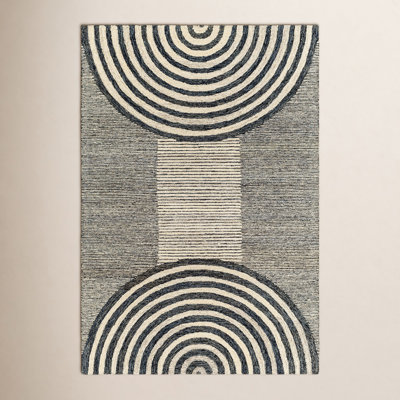 Uptown Hand-Woven Geometric Rug