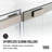 VIGO Amada 56"–60" W x 74" H Frameless Sliding Shower Door in Brushed Nickel with Clear Tempered Glass-124638805