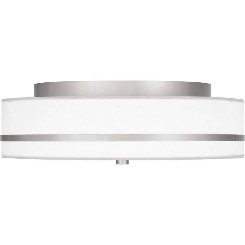 Plafonnier encastré 3 lumières Belotte, Nickel brossé
