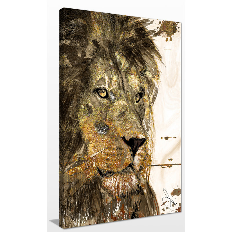 «Leo», impression sur toile, H 48 po x l 28 po x P 1,5 po, Toile tendue