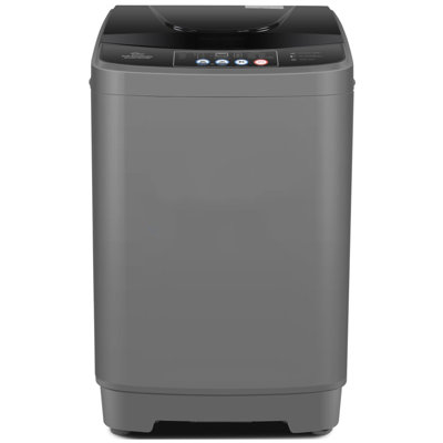 Laveuse portative de 2,8 pi³ avec machine à laver 20 lb avec pompe de vidange, machine à laver compacte avec 10 programmes et 8 niveaux d'eau