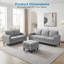 6 Seater Corduroy Sofa-303591762