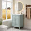 Meuble-lavabo 24 po avec lavabo, armoire en bois massif et panneau de fibres à densité moyenne avec tiroir rabattable et 2 tiroirs, tablette réglable, unité de rangement moderne-1969156949