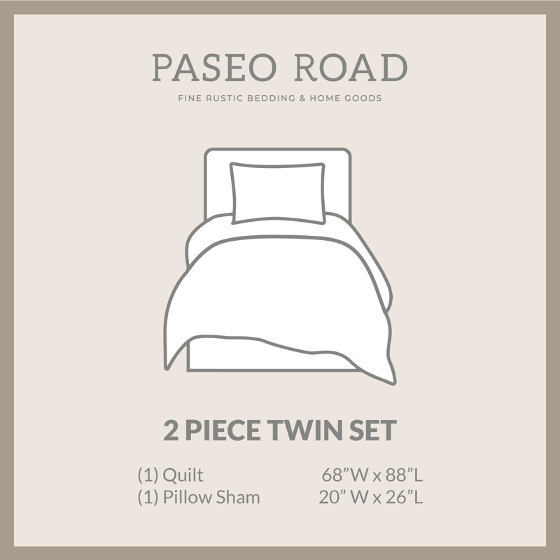 Phoenix Cotton Geometric Quilt, Twin