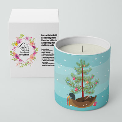 Jar Candle with Ceramic Holder