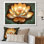 Golden Blooming Retro Lotus - impression