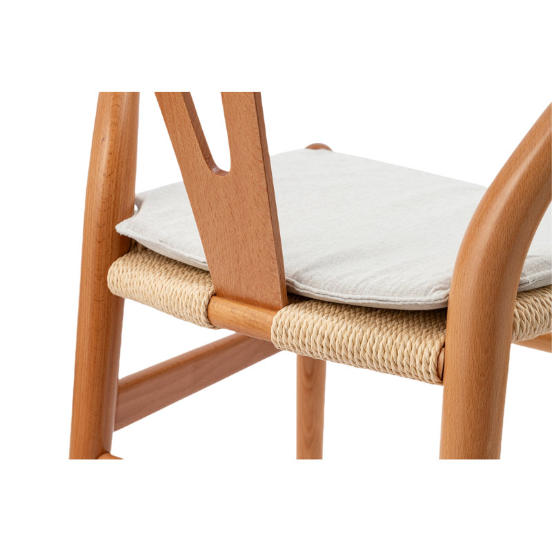 Chaise de salle à manger Shloak, Bois naturel