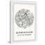 «Birmingham Circle Map - Reproduction d'art textuel sur papier encadré-1843363585