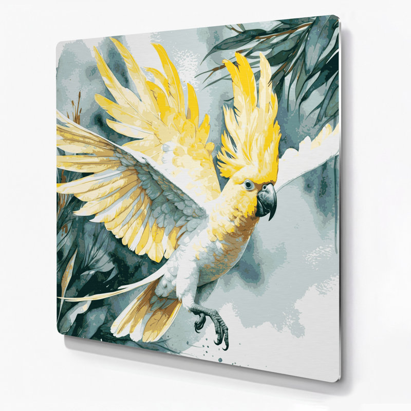 Art mural en métal oiseaux, H 144 po x l 144 po x P 0,05 po