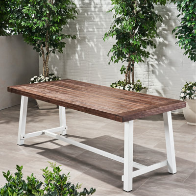 Table de salle à manger 79 en bois Modern Modern Industrial