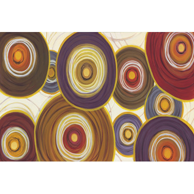 Round-A-Bout I 1 Piece Wrapped Canvas Wall Art