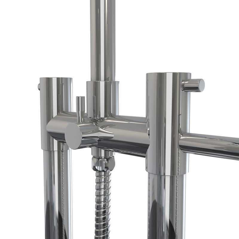 DreamLine Caribbean 40 in. x 8 in. Freestanding Tub Faucet with Handshower, Chrome