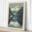 Mountain Lake Reflection Scandinavian - Wrapped Canvas-1923314590-1923314591