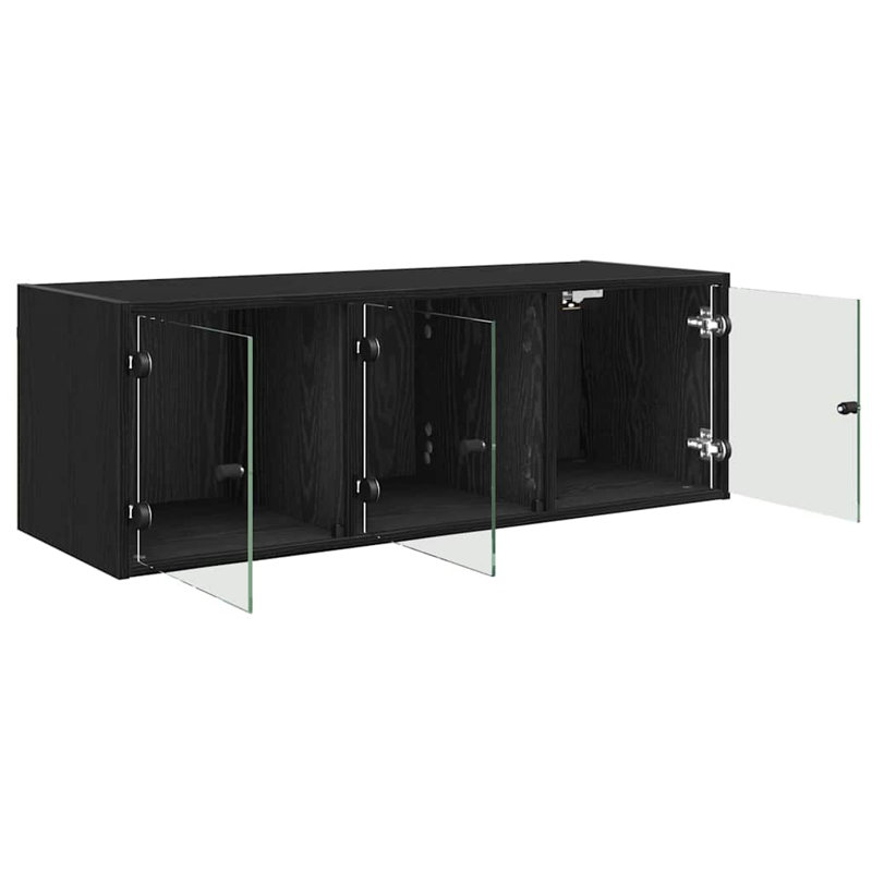 Rectangle Accent Cabinet, Black Oak