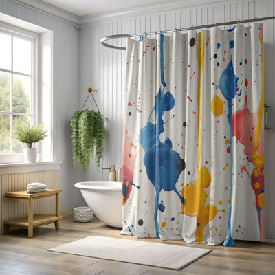 Paint Explosion - Rideau de douche Premium