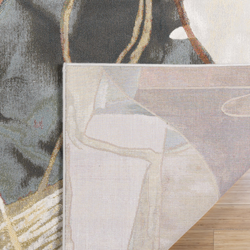 Tapis en polypropylène brun rouille Colbyn Pollock