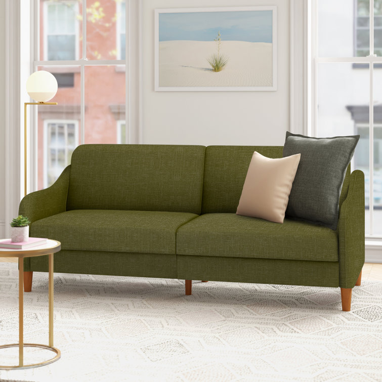 Aria 77" Round Arm Convertible Sofa