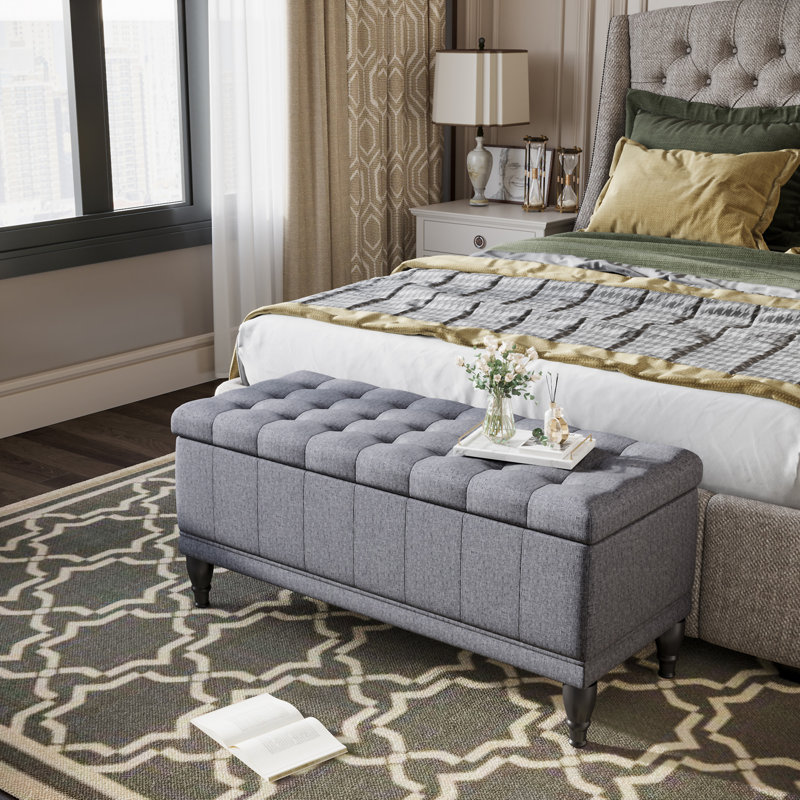 Repose-pieds avec rangement Homcom