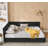 Queen Size Upholstered Tufted Bed Frame, Sofa Bed Frame With Comfortable Backrest And Armrests-1744515184