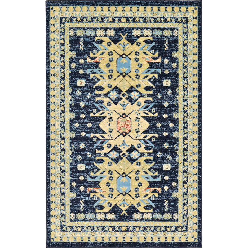 Eesi Geometric Indoor Rug, Rectangle 9'10" x 13'