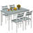 Mekaal 4 - Person Four Leg Dining Set-322980403-322980402