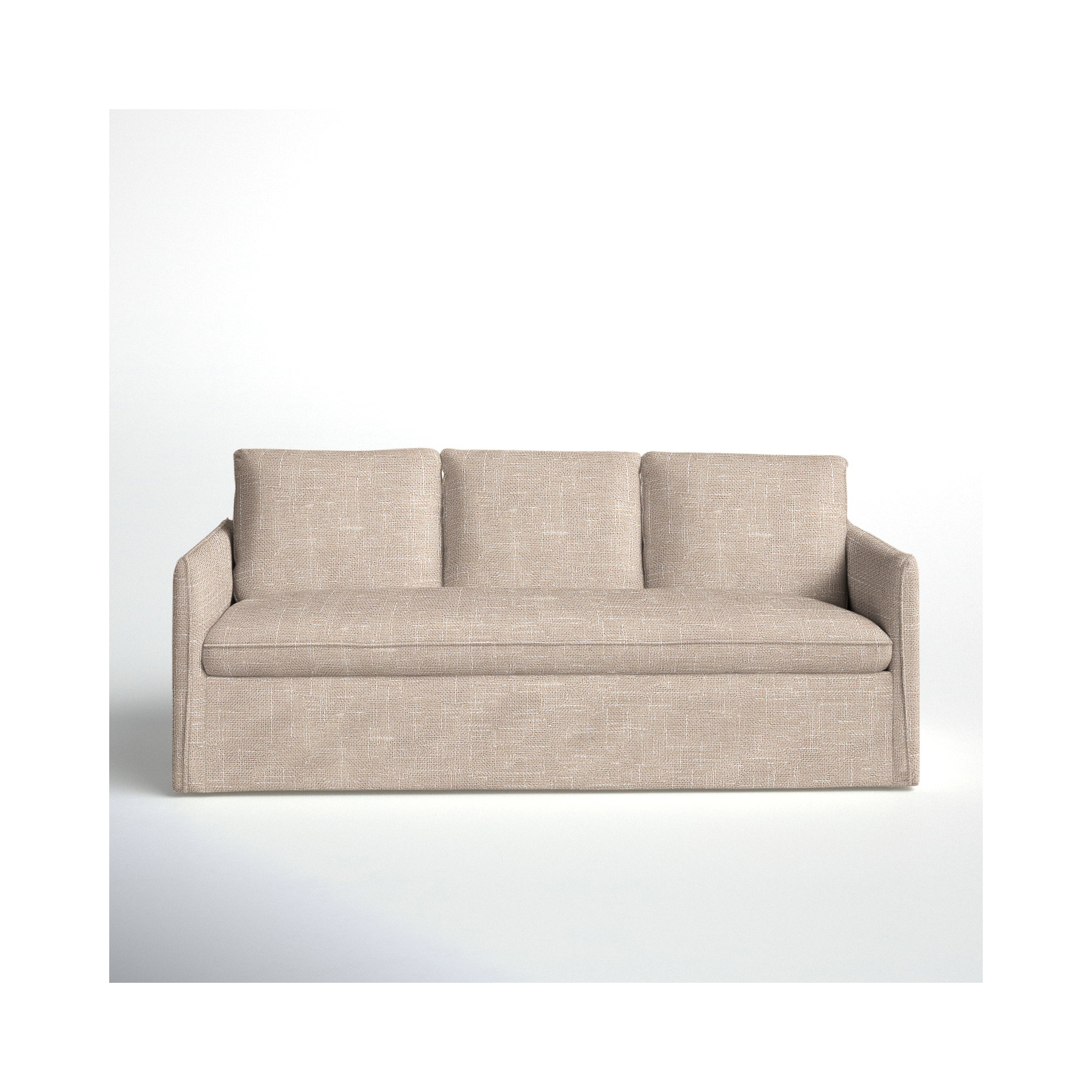 Bellatrix 83'' Slipcovered Sofa, Lena Sand Performance Linen Blend