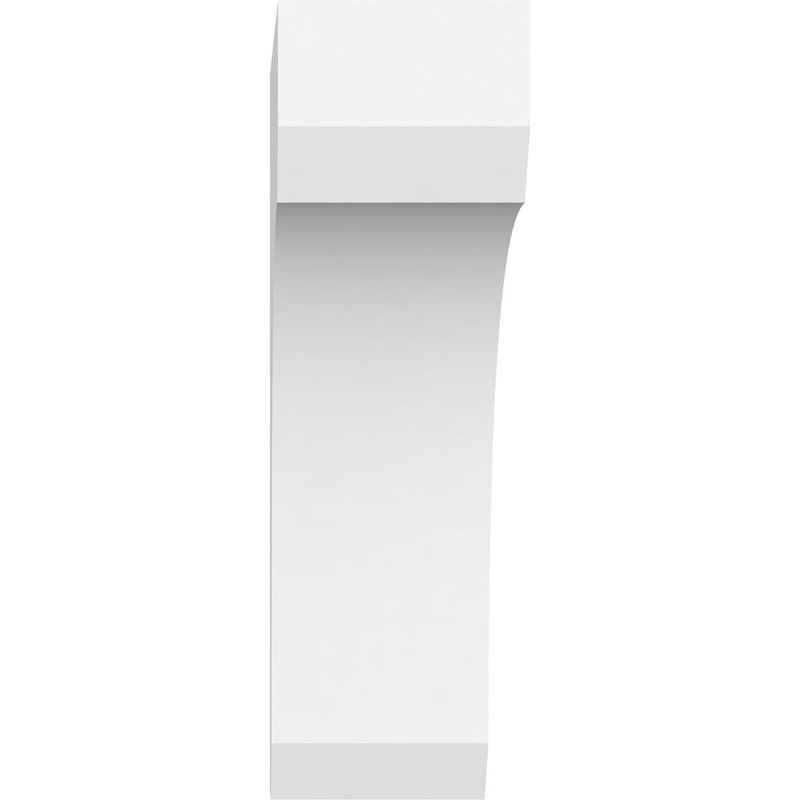 Corbeau standard en PVC de qualité architecturale standard, H 12 po x l 3 po x P 12 po