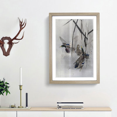 Ducks in the Rushes by Watanabe Seitei - Picture Frame Painting Print