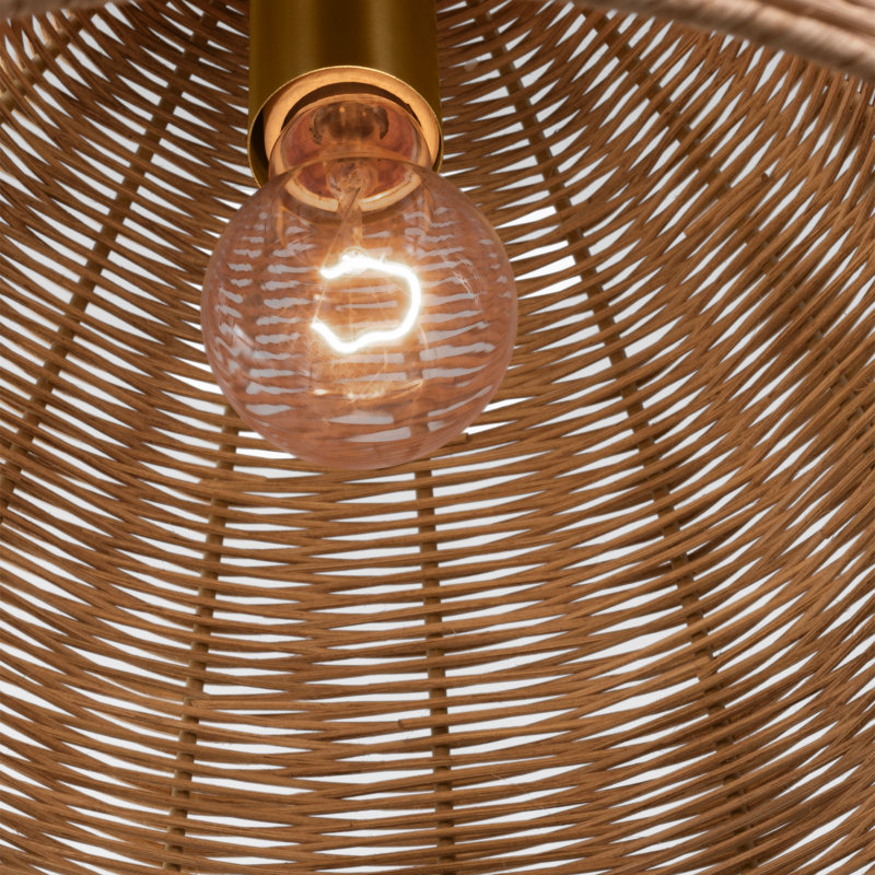 Grande suspension Norman de , Bronze et brun, H 85,5 po x l 15,5 po x P 15,5 po
