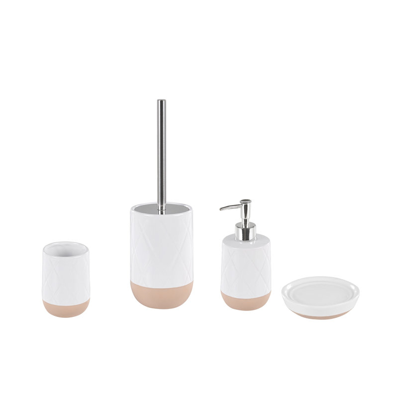 Burns Ceramic / Porcelain Bathroom Accessory Set