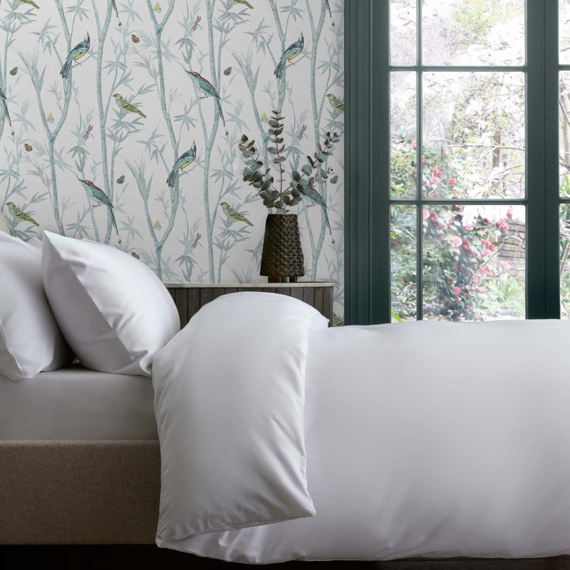 Wallpaper Double Roll, Duck Egg