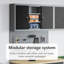  Tool Cabinet And Pegboard Set 3 Pcs Black 100 X 20 X 115 Cm
